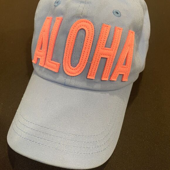 ~ Robin Ruth ALOHA HAWAII Hat Adjustable Cap Purple Pink Lavender Embroidered - Picture 11 of 12